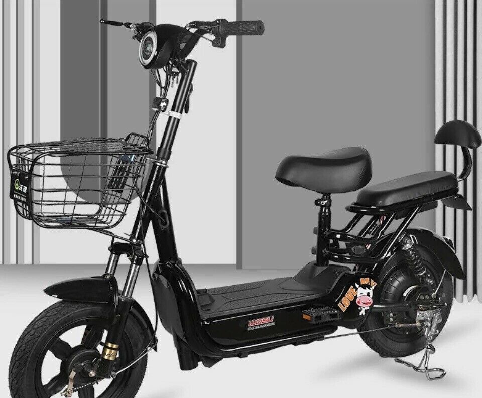 500 Watt Tiger Jet 2 Seater Electric Motor Scooter Bicycle with Pedals "NO LICENSE REQUIRED"